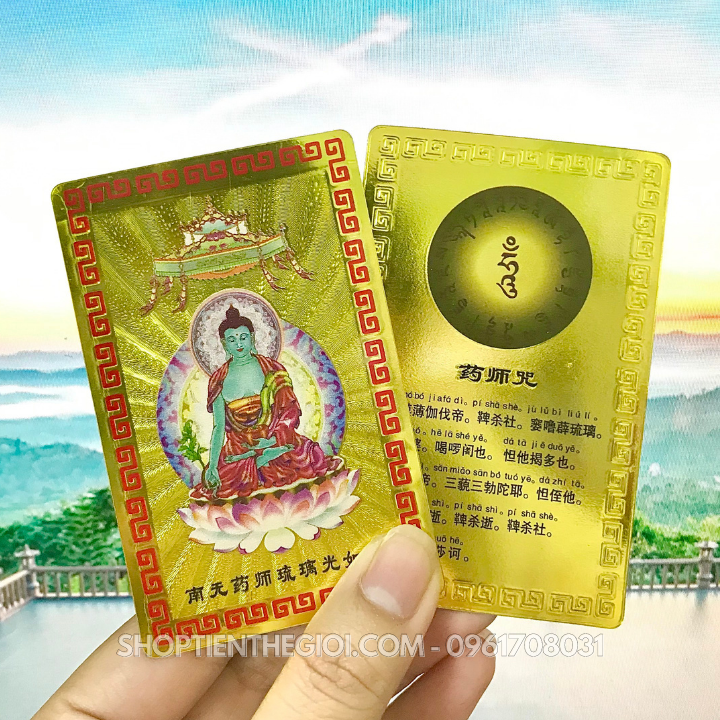 Thẻ Kim Bài Dược Sư Lưu Ly Quang Vương Phật